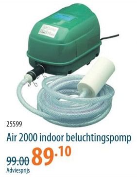 Promotions Air 2000 indoor beluchtingspomp - Ubbink - Valide de 25/04/2024 à 15/05/2024 chez Cevo Market