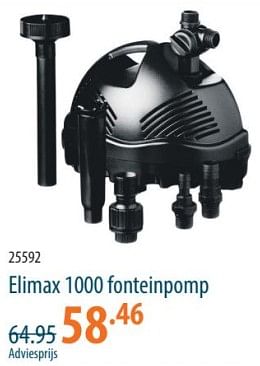 Promotions Elimax 1000 fonteinpomp - Ubbink - Valide de 25/04/2024 à 15/05/2024 chez Cevo Market