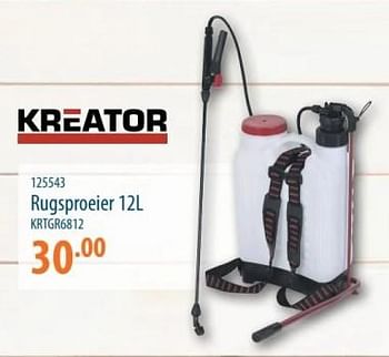 Promotions Rugsproeier krtgr6812 - Kreator - Valide de 25/04/2024 à 15/05/2024 chez Cevo Market