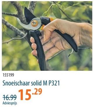 Promotions Snoeischaar solid m p321 - Fiskars - Valide de 25/04/2024 à 15/05/2024 chez Cevo Market