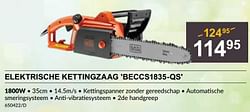Black + decker elektrische kettingzaag beccs1835-qs