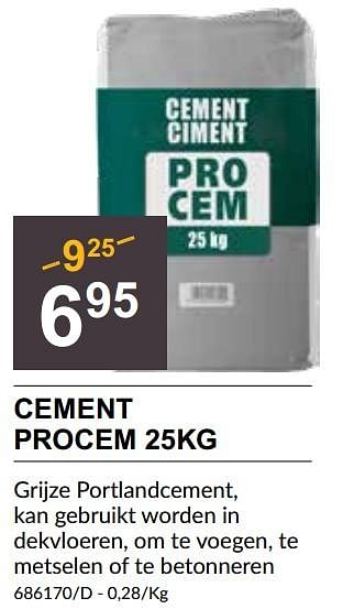 Promotions Cement procem - Coeck - Valide de 25/04/2024 à 19/05/2024 chez HandyHome