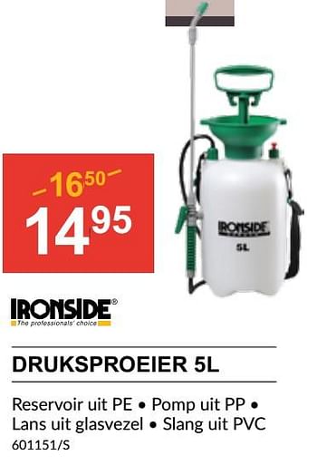 Promotions Druksproeier - Ironside - Valide de 25/04/2024 à 19/05/2024 chez HandyHome