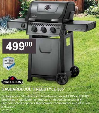 Promotions Gasbarbecue freestyle 365 - Napoleon - Valide de 25/04/2024 à 19/05/2024 chez HandyHome