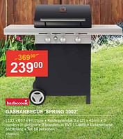 Promoties Gasbarbecue spring 3002 - Barbecook - Geldig van 25/04/2024 tot 19/05/2024 bij HandyHome