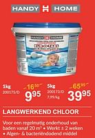 Promoties Langwerkend chloor - Huismerk - HandyHome - Geldig van 25/04/2024 tot 19/05/2024 bij HandyHome