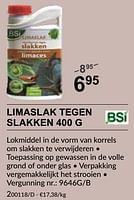 Promoties Limaslak tegen slakken - BSI - Geldig van 25/04/2024 tot 19/05/2024 bij HandyHome
