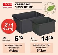 Promoties Opbergbox nesta relife - Sunware - Geldig van 25/04/2024 tot 19/05/2024 bij HandyHome