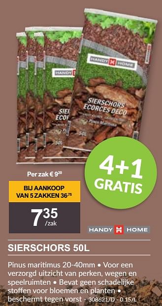 Promoties Sierschors - Huismerk - HandyHome - Geldig van 25/04/2024 tot 19/05/2024 bij HandyHome