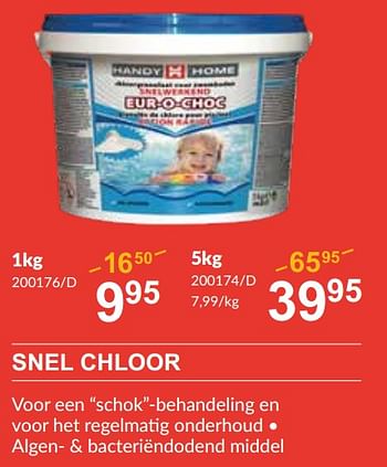 Promoties Snel chloor - Huismerk - HandyHome - Geldig van 25/04/2024 tot 19/05/2024 bij HandyHome