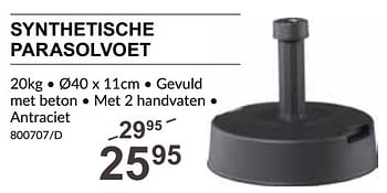 Promoties Synthetische parasolvoet - Huismerk - HandyHome - Geldig van 25/04/2024 tot 19/05/2024 bij HandyHome
