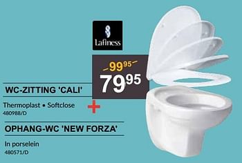 Promotions Wc-zitting cali + ophang-wc new forza - Lafiness - Valide de 25/04/2024 à 19/05/2024 chez HandyHome