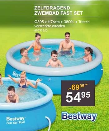 Promotions Zelfdragend zwembad fast set - BestWay - Valide de 25/04/2024 à 19/05/2024 chez HandyHome