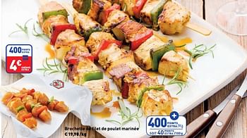 Promotions Brochette de filet de poulet marinée - Produit maison - Renmans - Valide de 26/04/2024 à 02/05/2024 chez Renmans