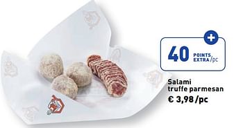 Promotions Salami truffe parmesan - Produit maison - Renmans - Valide de 26/04/2024 à 02/05/2024 chez Renmans