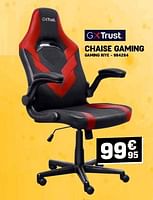 Promotions Chaise gaming gaming riye - Trust - Valide de 24/04/2024 à 05/05/2024 chez Electro Depot