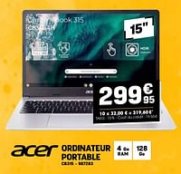 Promotions Acer ordinateur portable cb315 - Acer - Valide de 24/04/2024 à 05/05/2024 chez Electro Depot