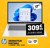 Promotions Hp ordinateur portable 17-cn0018nf - m365 - HP - Valide de 24/04/2024 à 05/05/2024 chez Electro Depot
