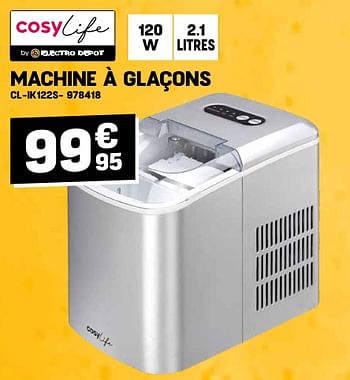 Promotions Cosylife Machine à glaçons cl-ik122s - Cosylife - Valide de 24/04/2024 à 05/05/2024 chez Electro Depot
