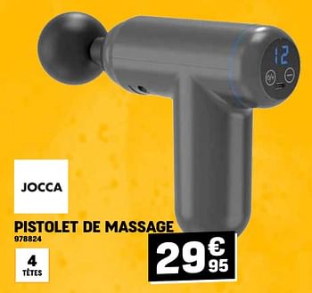 Promoties Jocca pistolet de massage - Jocca - Geldig van 24/04/2024 tot 05/05/2024 bij Electro Depot