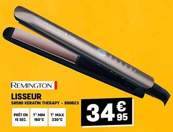 Promoties Remington lisseur s8590 keratin therapy - Remington - Geldig van 24/04/2024 tot 05/05/2024 bij Electro Depot