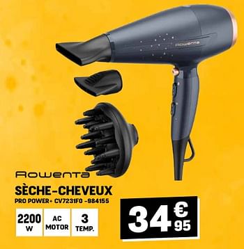 Promoties Rowenta sèche-cheveux pro power+ cv7231f0 - Rowenta - Geldig van 24/04/2024 tot 05/05/2024 bij Electro Depot