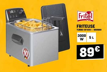 Promotions Fritel friteuse turbo sf4551 - Fritel - Valide de 24/04/2024 à 05/05/2024 chez Electro Depot