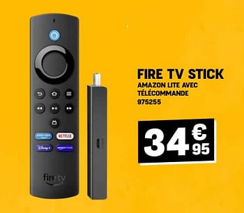 Promoties Fire tv stick amazon lite avec télécommande - Amazon - Geldig van 24/04/2024 tot 05/05/2024 bij Electro Depot