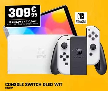 Promoties Nintendo console switch oled wit - Nintendo - Geldig van 24/04/2024 tot 05/05/2024 bij Electro Depot