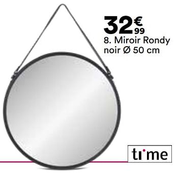 Promotions Miroir rondy noir - Time  - Valide de 23/04/2024 à 20/05/2024 chez But