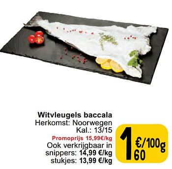 Promoties Witvleugels baccala - Huismerk - Cora - Geldig van 30/04/2024 tot 06/05/2024 bij Cora