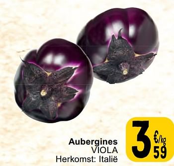 Promoties Aubergines viola - Huismerk - Cora - Geldig van 30/04/2024 tot 06/05/2024 bij Cora