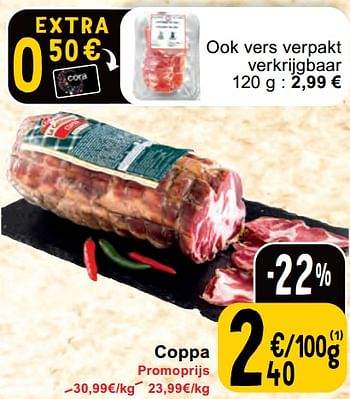 Promoties Coppa - Huismerk - Cora - Geldig van 30/04/2024 tot 06/05/2024 bij Cora