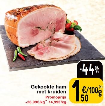 Promoties Gekookte ham met kruiden - Huismerk - Cora - Geldig van 30/04/2024 tot 06/05/2024 bij Cora