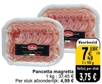 Promotions Pancetta magretta - Galbani - Valide de 30/04/2024 à 06/05/2024 chez Cora