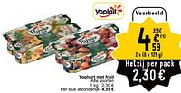 Promoties Yoghurt met fruit - Yoplait - Geldig van 30/04/2024 tot 06/05/2024 bij Cora
