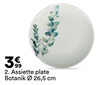 Promoties Assiette plate botanik - Huismerk - But - Geldig van 23/04/2024 tot 20/05/2024 bij But
