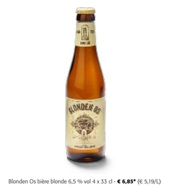 Promoties Blonden os bière blonde - Blonden Os - Geldig van 24/04/2024 tot 07/05/2024 bij Colruyt