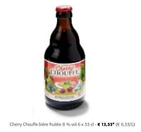 Promotions Cherry chouffe bière fruitée - Cherry Chouffe - Valide de 24/04/2024 à 07/05/2024 chez Colruyt
