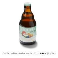 Promotions Chouffe lite bière blonde - Chouffe - Valide de 24/04/2024 à 07/05/2024 chez Colruyt