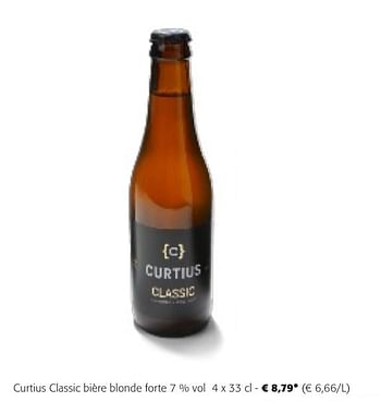 Promoties Curtius classic bière blonde forte - Curtius - Geldig van 24/04/2024 tot 07/05/2024 bij Colruyt