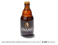 Promotions Ename blonde bière d`abbaye blonde - Ename - Valide de 24/04/2024 à 07/05/2024 chez Colruyt