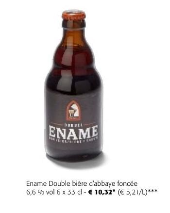 Promoties Ename double bière d’abbaye foncée - Ename - Geldig van 24/04/2024 tot 07/05/2024 bij Colruyt