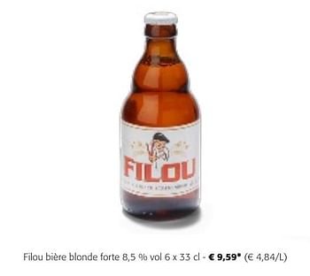 Promotions Filou bière blonde forte - Filou - Valide de 24/04/2024 à 07/05/2024 chez Colruyt
