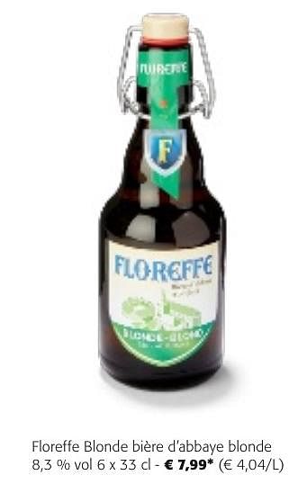 Promotions Floreffe blonde bière d`abbaye blonde - Floreffe - Valide de 24/04/2024 à 07/05/2024 chez Colruyt