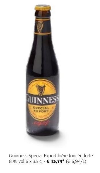 Promotions Guinness special export bière foncée forte - Guinness - Valide de 24/04/2024 à 07/05/2024 chez Colruyt
