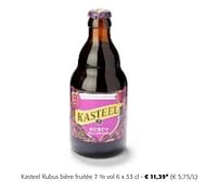 Promotions Kasteel rubus bière fruitée - Kasteelbier - Valide de 24/04/2024 à 07/05/2024 chez Colruyt