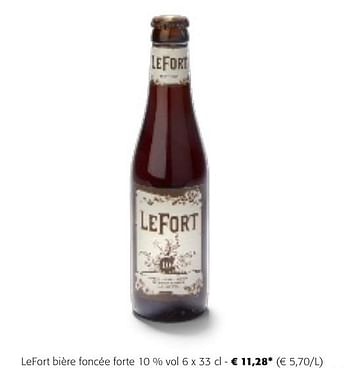 Promoties Lefort bière foncée forte - Lefort - Geldig van 24/04/2024 tot 07/05/2024 bij Colruyt