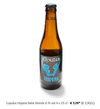 Promotions Lupulus hopera bière blonde - Lupulus - Valide de 24/04/2024 à 07/05/2024 chez Colruyt
