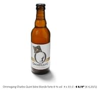 Promotions Ommegang charles quint bière blonde forte - Ommegang - Valide de 24/04/2024 à 07/05/2024 chez Colruyt